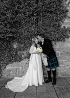 sunshine wedding photography  images at Dalhousie Castle (10)